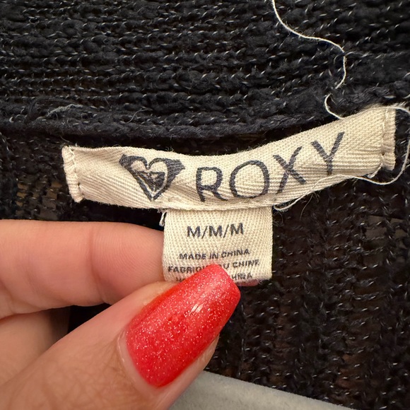 Lightweight Black Roxy Cardigan - Picture 4 of 4
